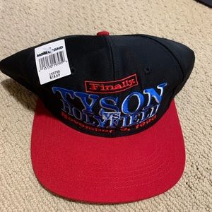 1996 MIKE TYSON vs EVANDER HOLYFIELD Snapback Cap